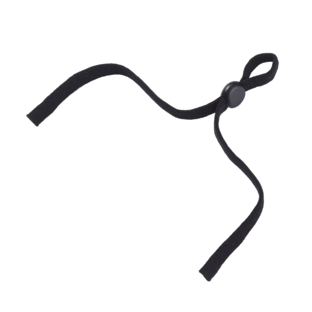 PPE - Mask Supplies -  Flat Elastic Ear Straps with Adjuster - Black (10)