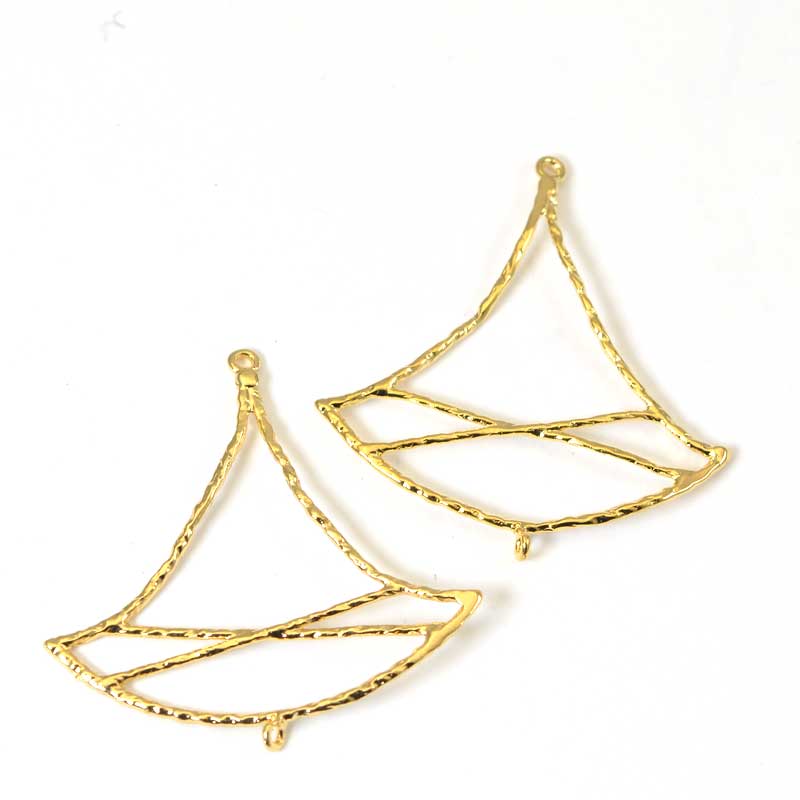 Pendant -  Bell - Bright Gold Plated