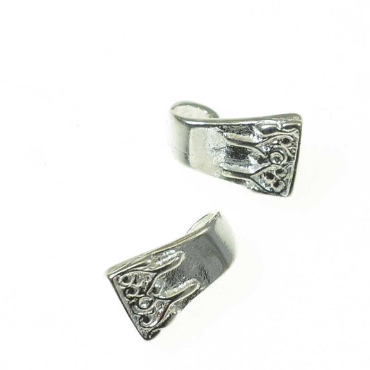 Bail Decorated Wedge - Sterling Silver (2)