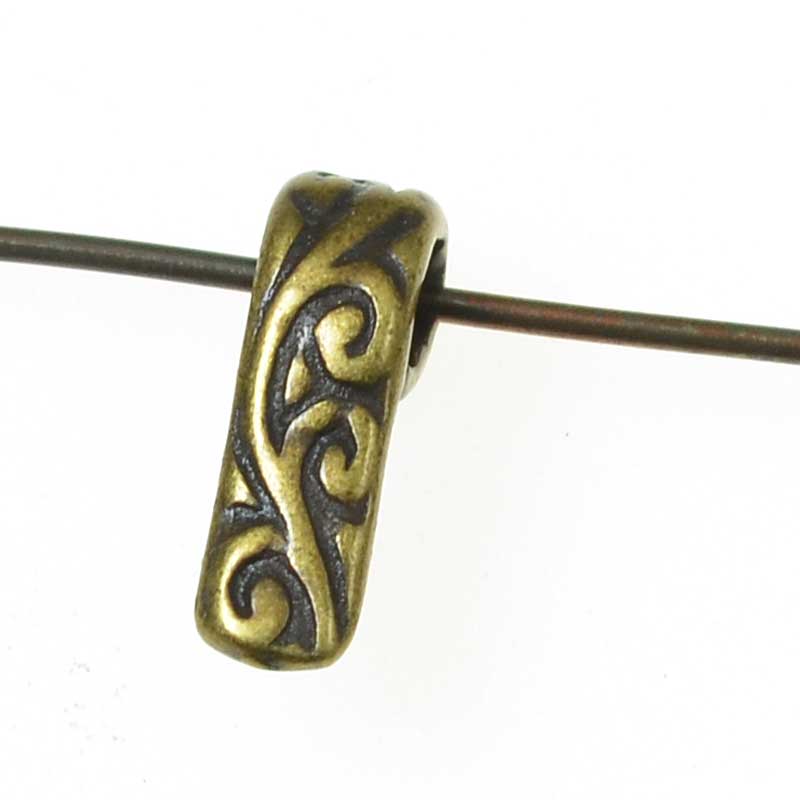 Bail Vined Rectangle - Antiqued Brass (5)