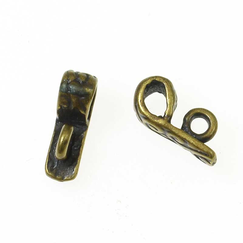 Bail Vined Rectangle - Antiqued Brass (5)