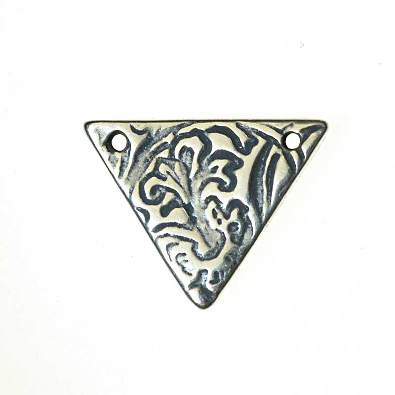 Link -  Petunia Triangle - Antiqued Silver (5)