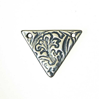 Link -  Petunia Triangle - Antiqued Silver (5)