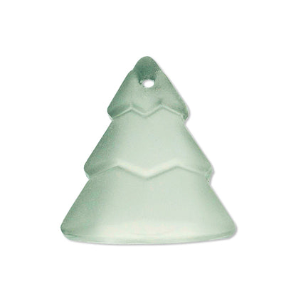 Glass Pendant -  Evergreen Trees - Crystal Matt Coment Argent Light Envy (2)