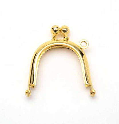 DIY Purse - 1.5in Teardrop Purse Frame - Gold