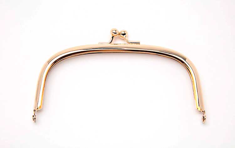 DIY Purse - 5.25in Oval Purse Frame - Rose Gold