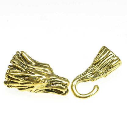 Clasp -  Tail of the Wolf - Gold Plated (Set)