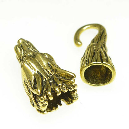 Clasp -  Tail of the Wolf - Gold Plated (Set)