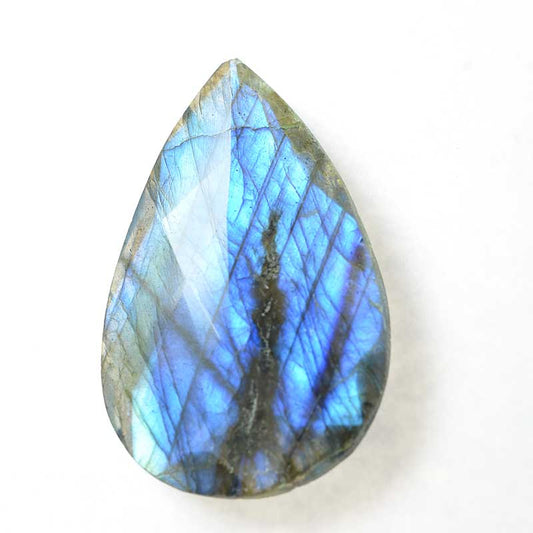 OOAK Gemstone - Faceted Drop - Labradorite