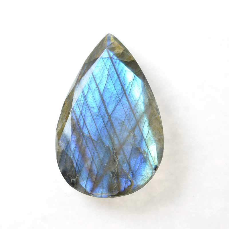 OOAK Gemstone - Faceted Drop - Labradorite