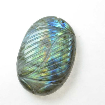 OOAK Stone Cabochon -  Carved Oval - Labradorite