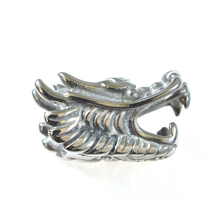 Bead -  Roaring Dragon Head - Stainless Steel (Pair)