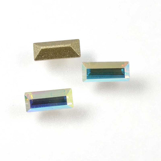 Swarovski Rhinestones Baguette (Article 4501) - 3x7mm - Crystal AB (6)