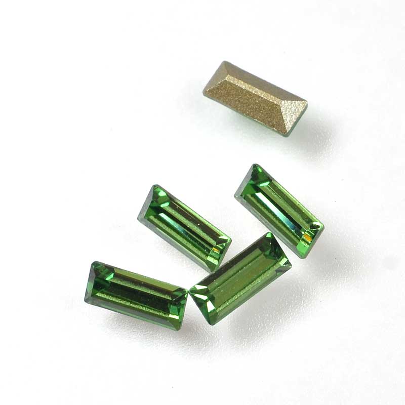 Swarovski Rhinestones Baguette (Article 4501) - 3x7mm - Erinite (6)