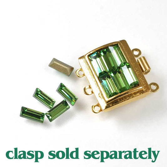 Swarovski Rhinestones Baguette (Article 4501) - 3x7mm - Erinite (6)