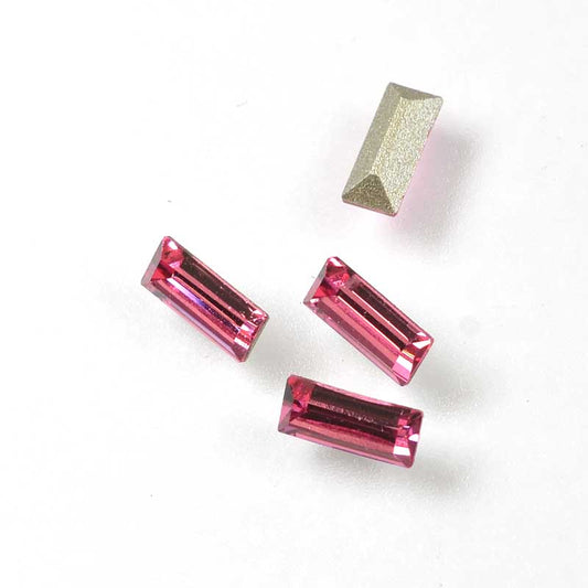 Swarovski Rhinestones Baguette (Article 4501) - 3x7mm - Rose (6)