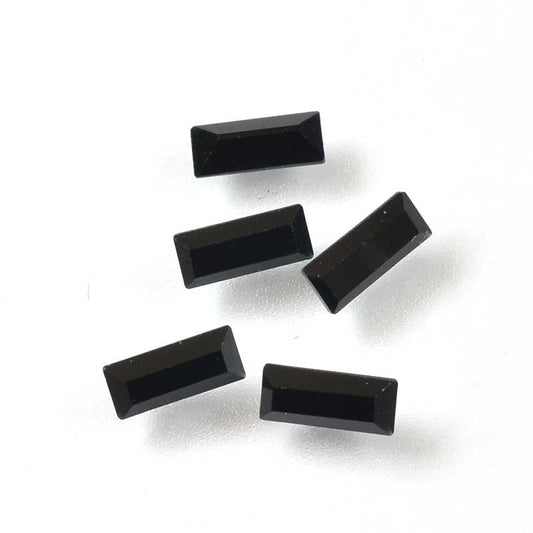 Swarovski Rhinestones Baguette (Article 4501) - 3x7mm - Jet (6)