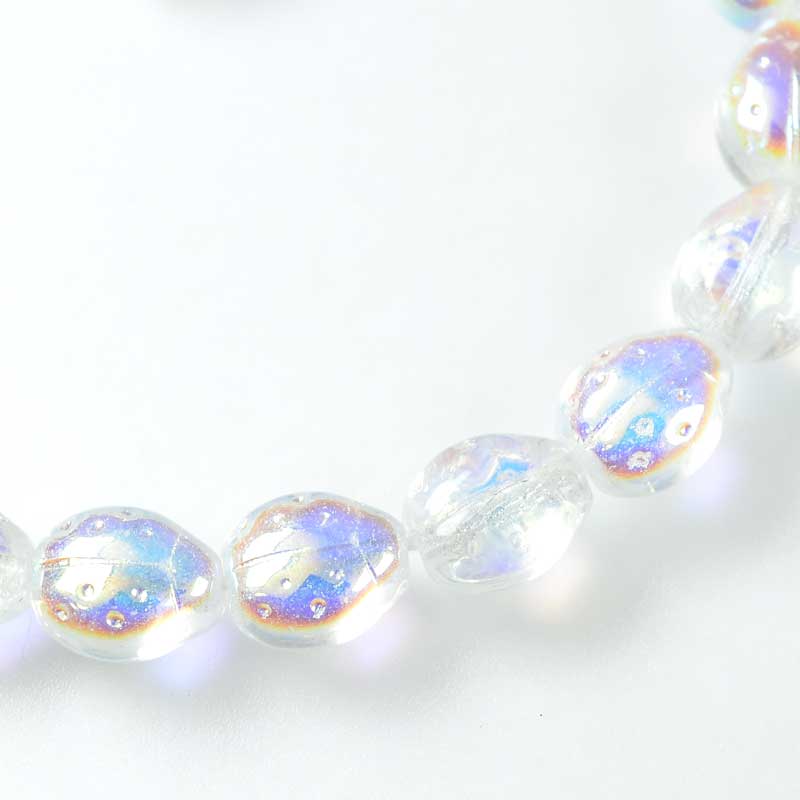 Liddle Ladybug Beads - Crystal AB (25)