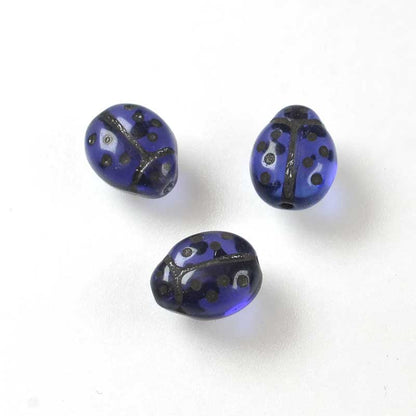 Liddle Ladybug Beads - Tanzanite (25)
