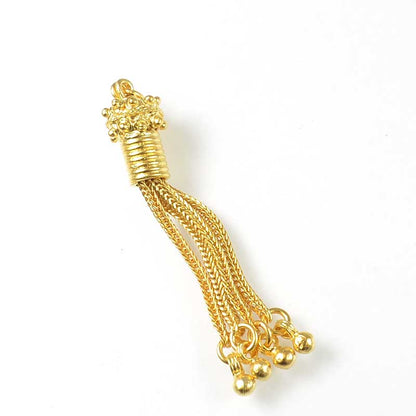 Vermeil   Chain Tassel Charm Each