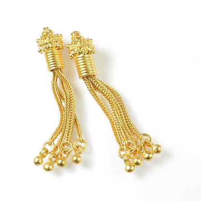 Vermeil   Chain Tassel Charm Each