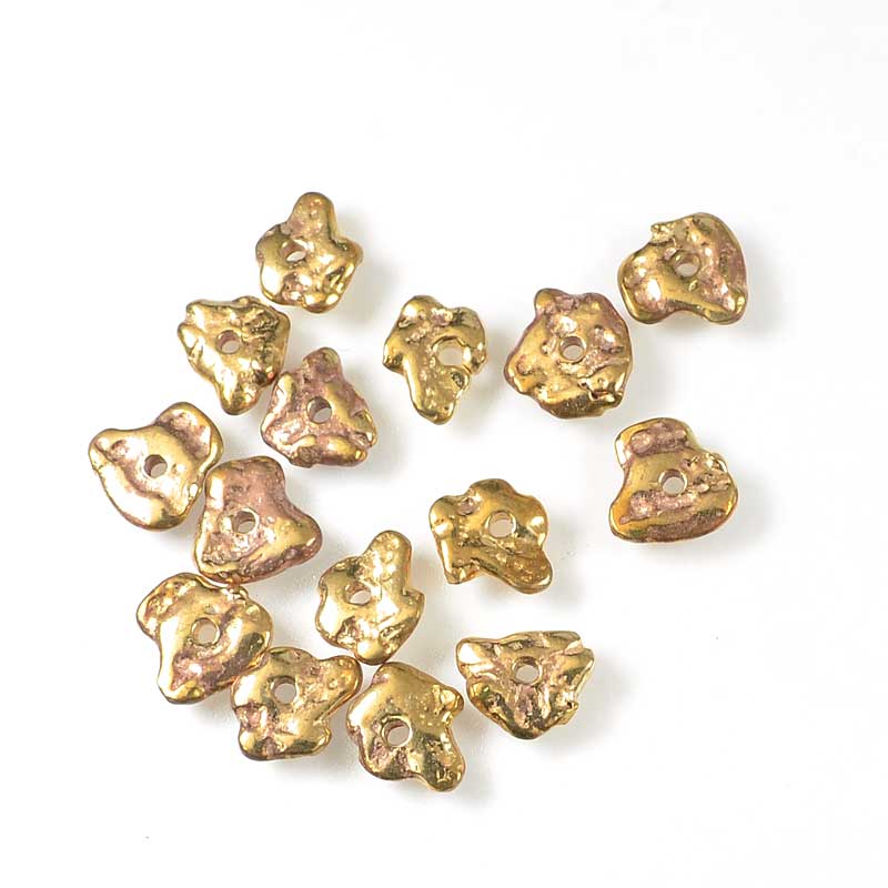 Bead -  Flat Random - Bronze and Copper (15)