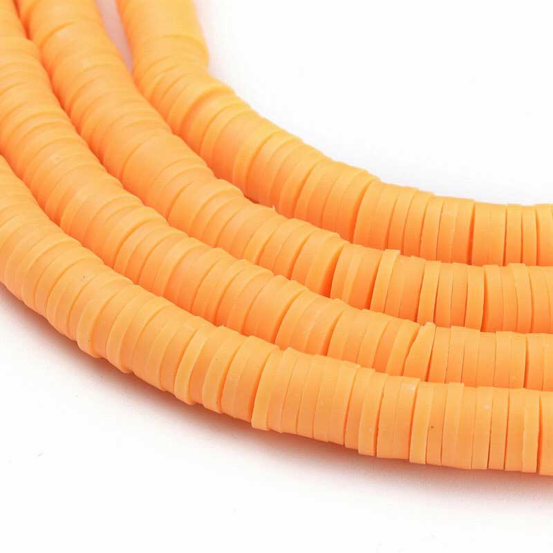 Polymer Clay Vinyl -  Heishi - Melon (strand)