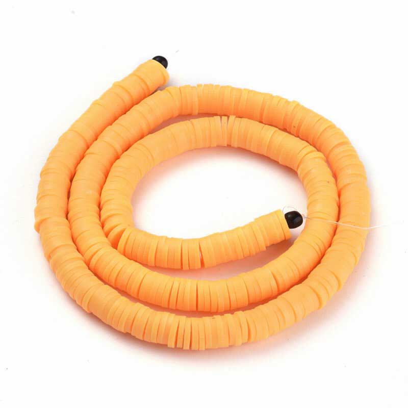 Polymer Clay Vinyl -  Heishi - Melon (strand)