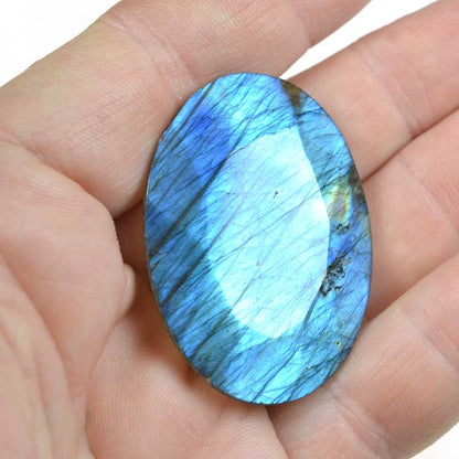OOAK Stone Cabochon - Faceted Oval - Labradorite