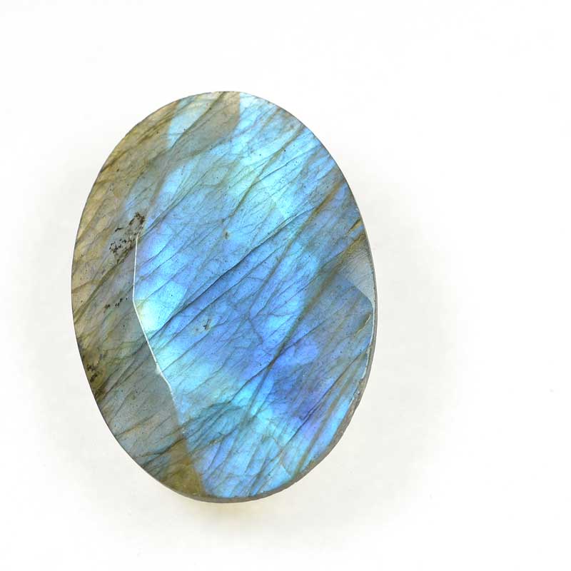 OOAK Stone Cabochon - Faceted Oval - Labradorite