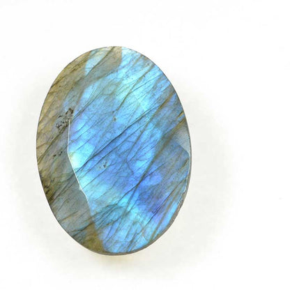 OOAK Stone Cabochon - Faceted Oval - Labradorite