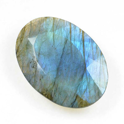 OOAK Stone Cabochon - Faceted Oval - Labradorite