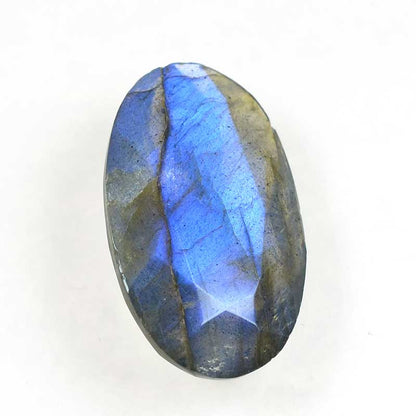 OOAK Stone Cabochon -  Faceted Oval - Labradorite