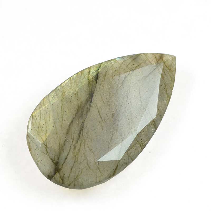 OOAK Stone Cabochon - Faceted Drop - Labradorite