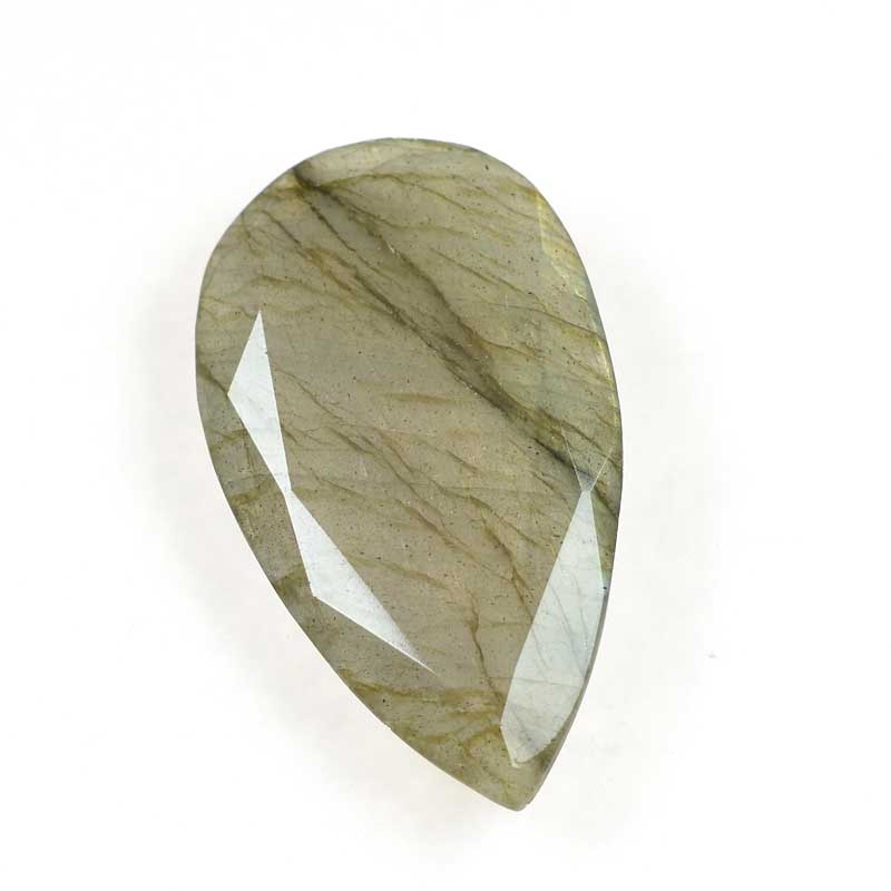 OOAK Stone Cabochon - Faceted Drop - Labradorite