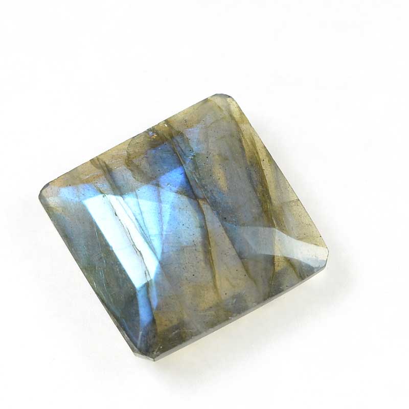 OOAK Stone Cabochon - Faceted Square - Labradorite