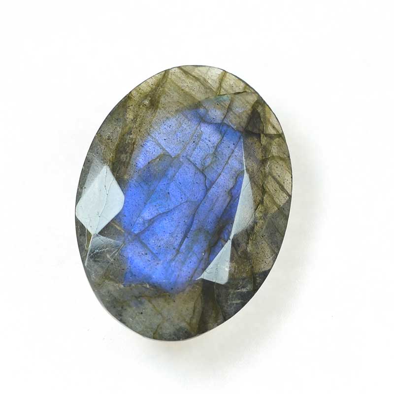 OOAK Stone Cabochon - Faceted Oval - Labradorite
