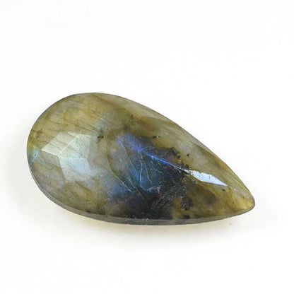 OOAK Stone Cabochon -  Faceted Drop - Labradorite