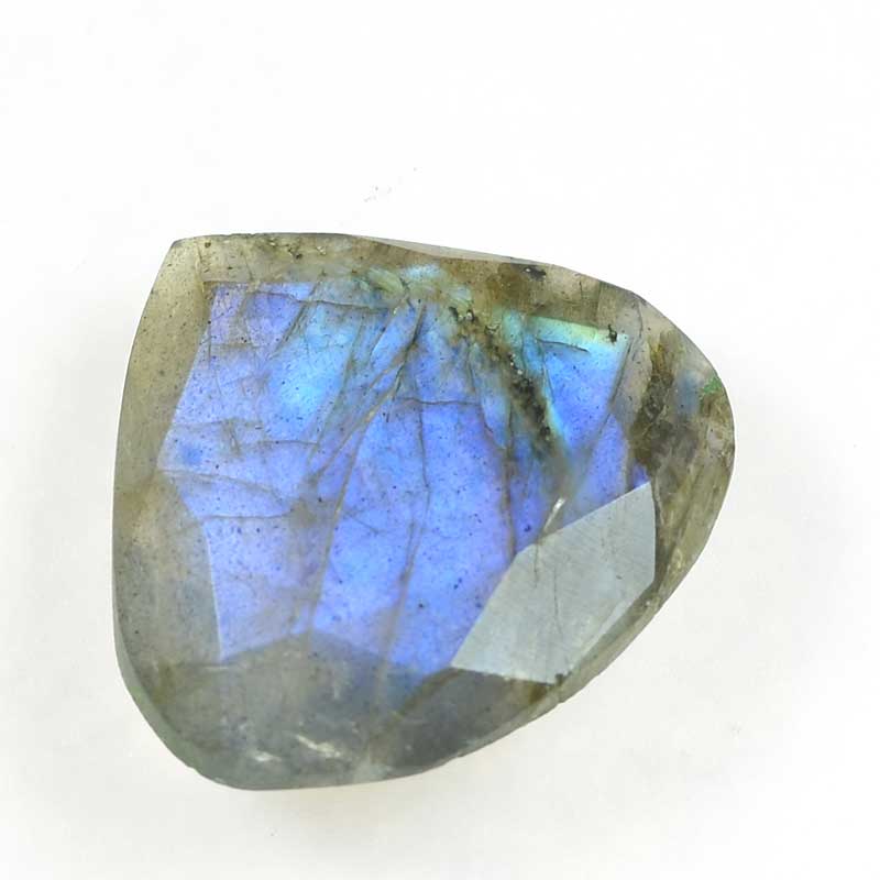 OOAK Stone Cabochon -  Faceted Drop - Labradorite