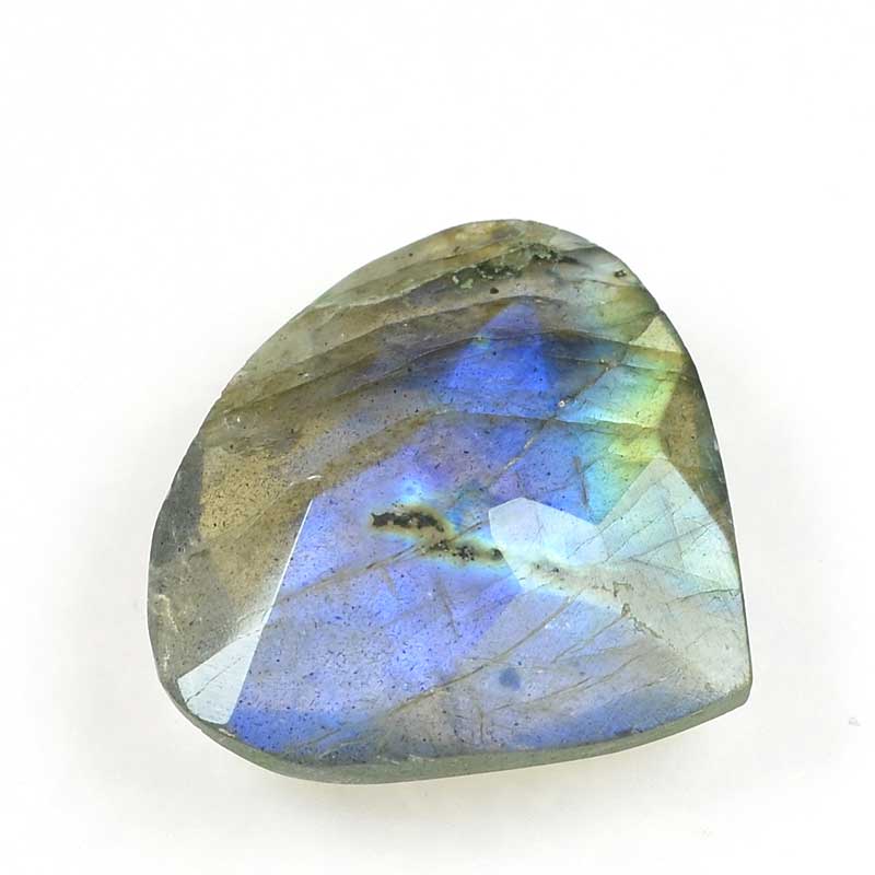 OOAK Stone Cabochon -  Faceted Drop - Labradorite