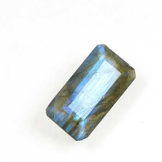 OOAK Stone Cabochon -  Faceted Rectangle - Labradorite