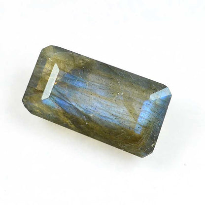OOAK Stone Cabochon -  Faceted Rectangle - Labradorite