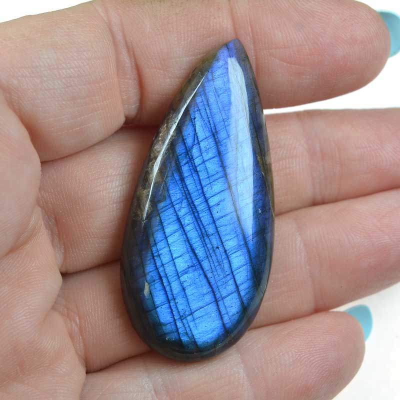 OOAK Stone Cabochon -  Drop - Labradorite
