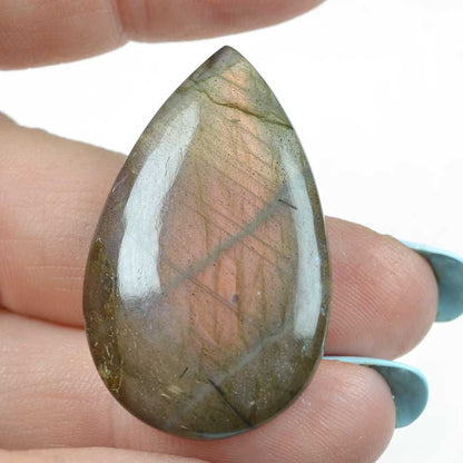 OOAK Stone Cabochon -  Drop - Labradorite