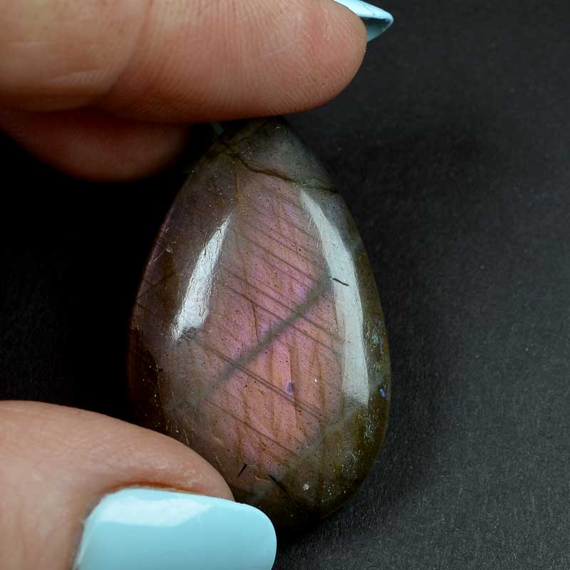 OOAK Stone Cabochon -  Drop - Labradorite