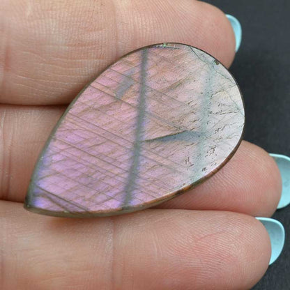 OOAK Stone Cabochon -  Drop - Labradorite
