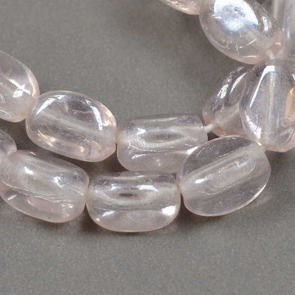 Czech Glass Edged Oval - 7mm - Rose Luster (strand 50)