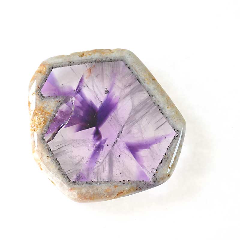 OOAK Stone -  Freeform Slice - Amethyst
