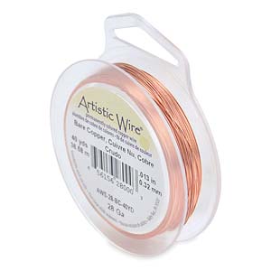 Craft Wire - 22ga - Bare Copper (Artistic Wire)