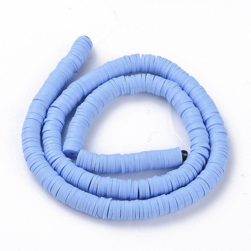 Polymer Clay Vinyl -  Heishi - Periwinkle (strand)